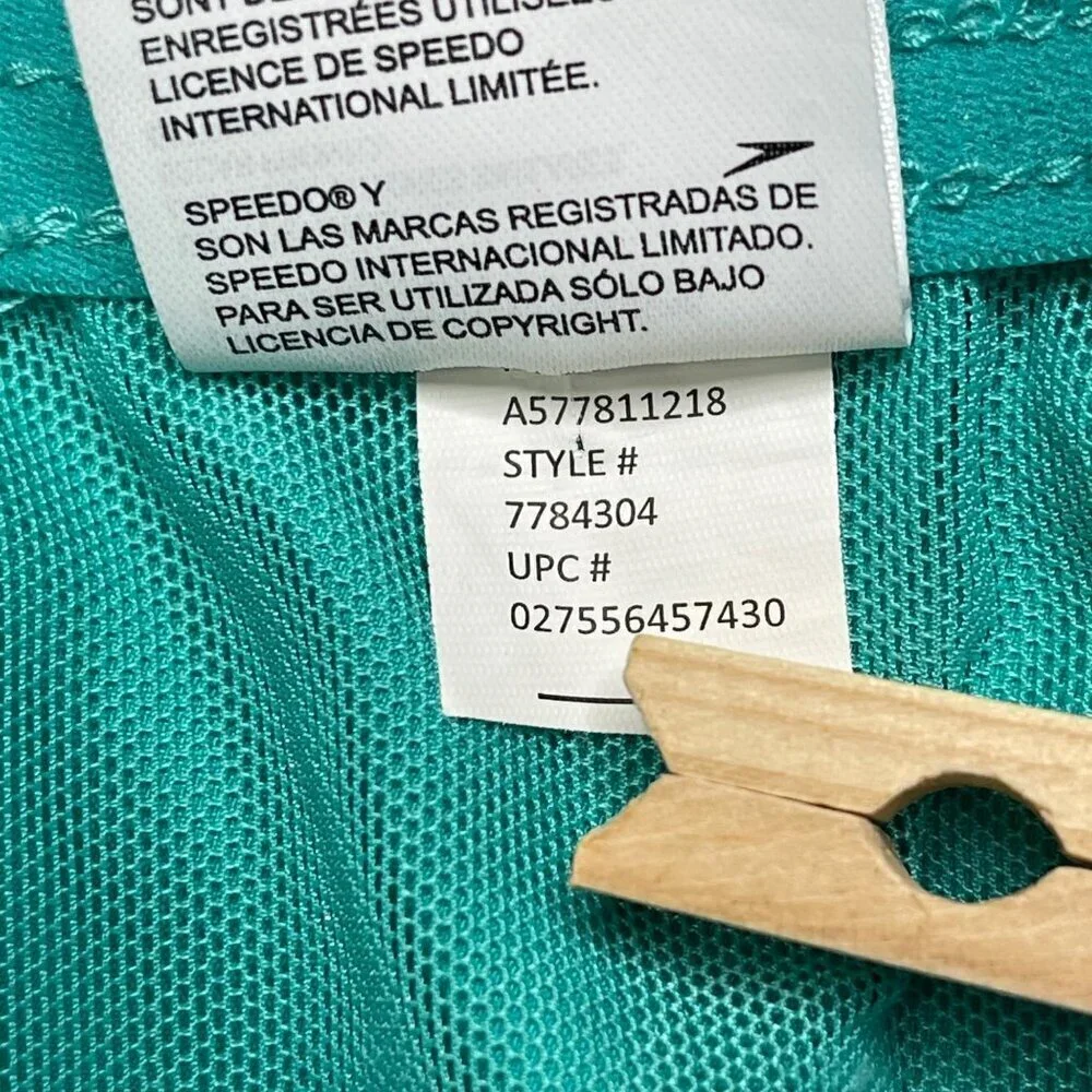 Speedo Solid Volley Swim Shorts Men's M‎ Blue Green Beach Sports